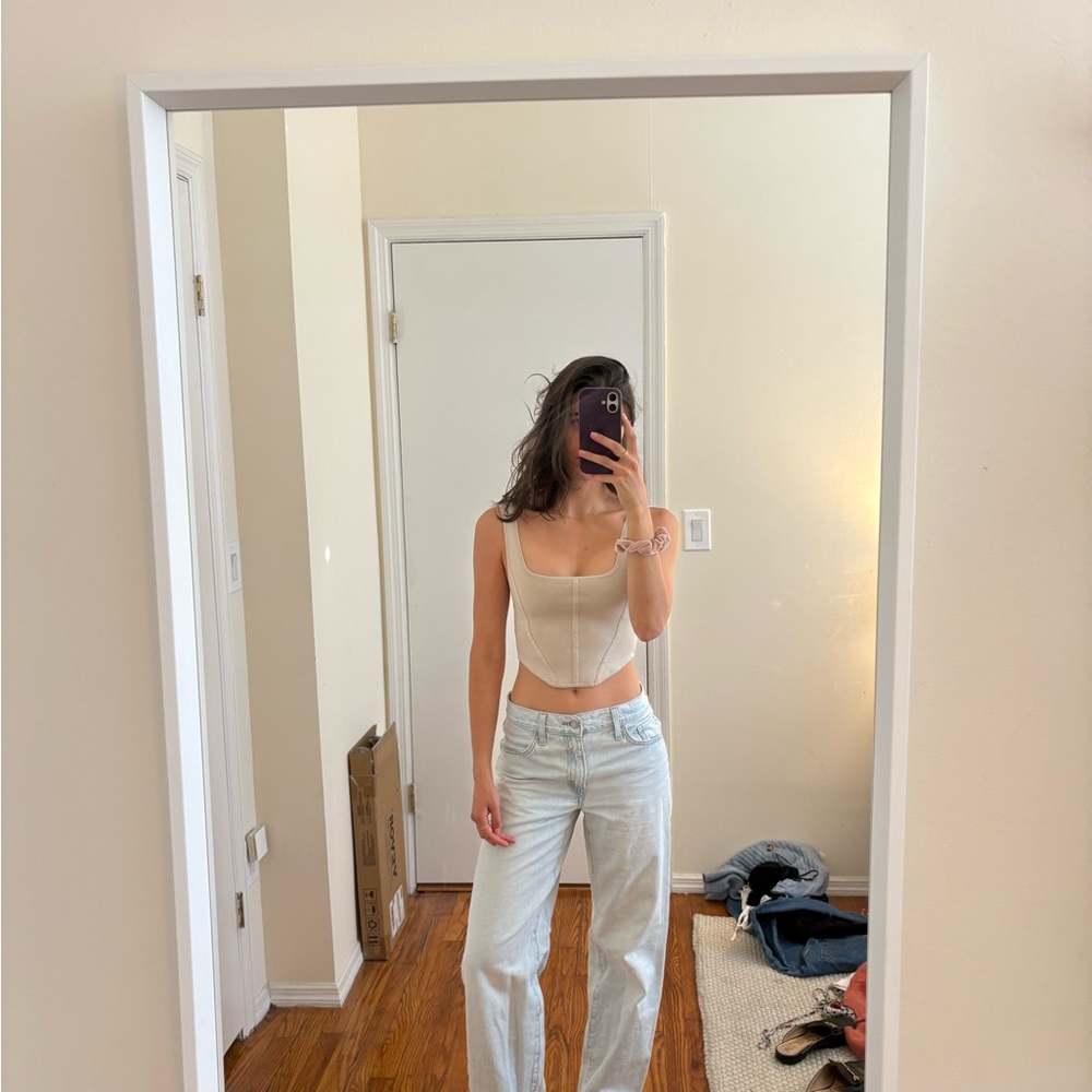 Aritzia Babaton Sculpt Knit Bustier Tank Top